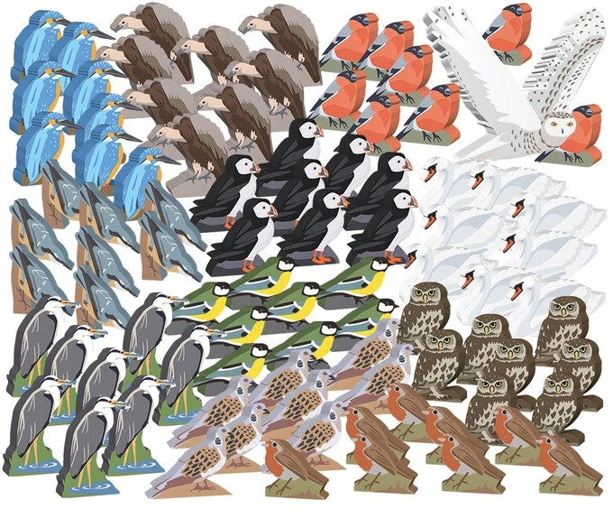 Other Wingspan: European Birds & Snowy Owl Meeple Upgrade Pack
