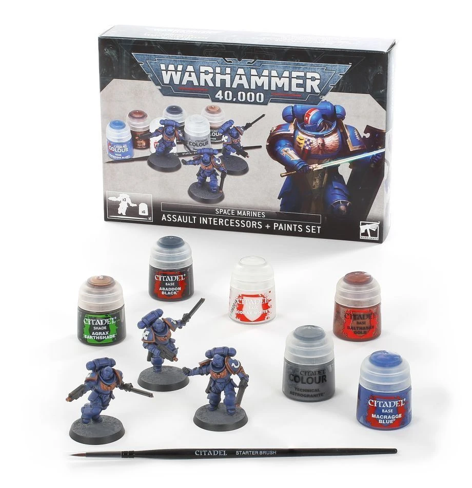 Other Warhammer 40,000 Space Marine Assault Intercessors + Paint Set
