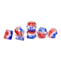 Sirius Dice 7ct Polyhedral Dice Set Star Spangled Banner