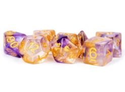 Other Metallic Dice Games Unicorn Royal Sunset 7ct Polyhedral Dice Set
