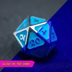 Dice Hard Dice Single MultiClass Dire D20 AfterDark Mythica Neon Rain