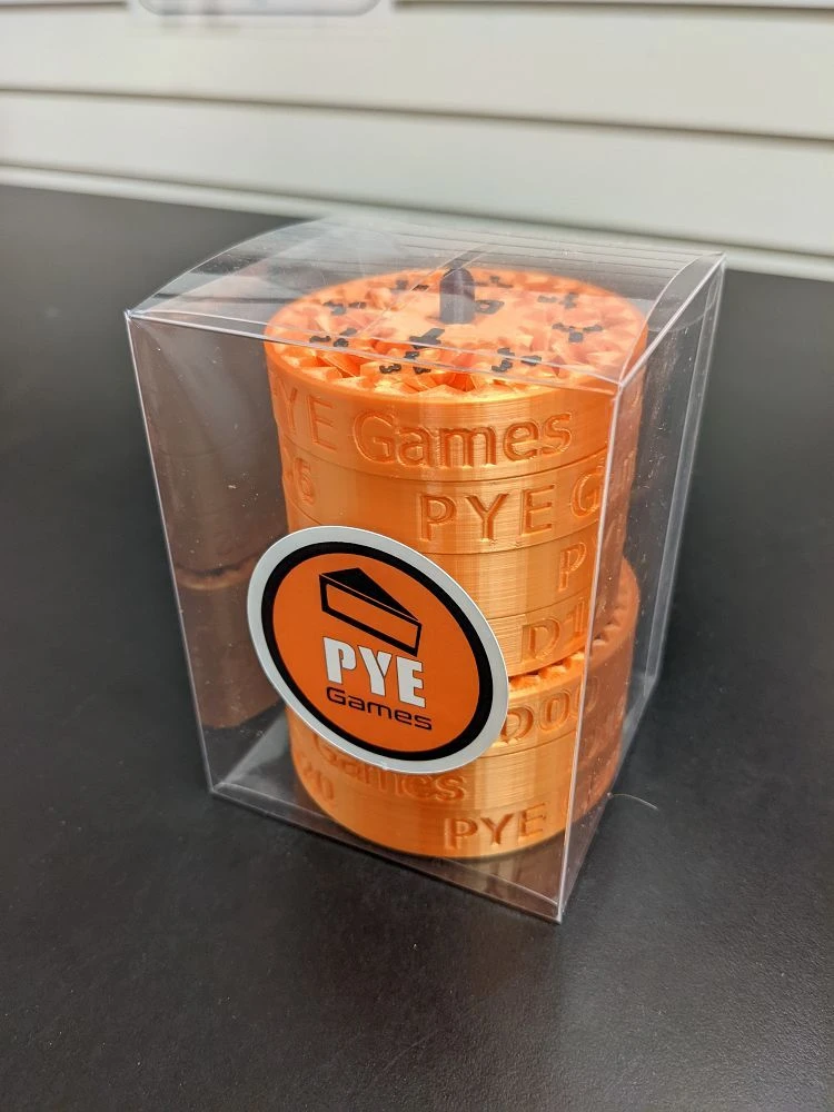 Fidget Spinner Dice Set - Flame