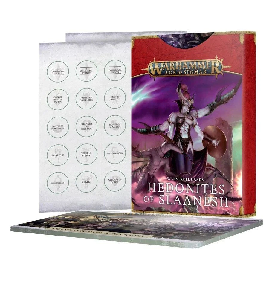 AoS Slaanesh Warscroll Cards