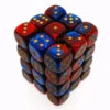 Other Chessex 12mm Gemini Blue Red/Gold 36ct D6 Set (26829)