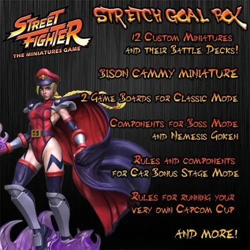 Street Fighter Miniatures Game Kickstarter Stretch Goal Box